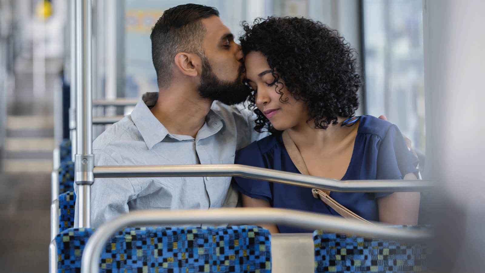 Couple on a bus